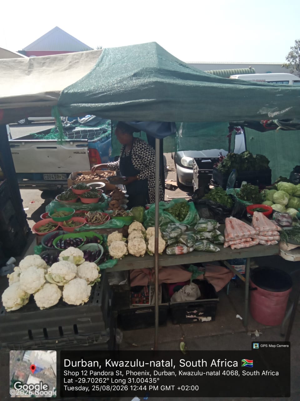 Fresh produce hawker stall supported by the Ignite Nebula programme