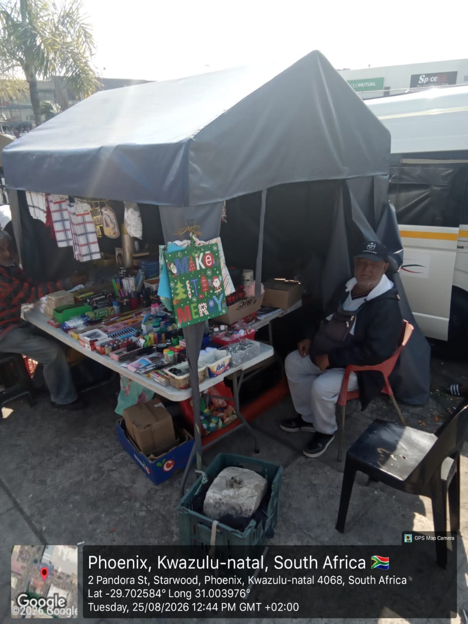 Supported informal trader stall in Phoenix